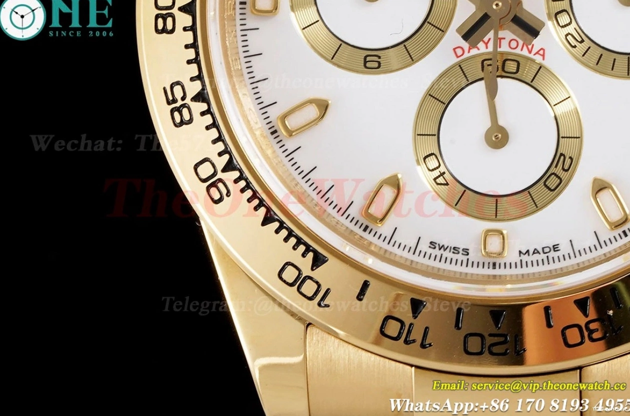 SA4130 116508 White Stk YG YG KING Daytona 40mm 0206